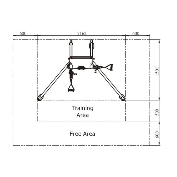 Perform Life Dual Arm máquina de treinamento de pneus